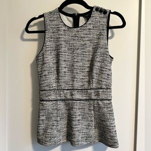 XXSP Ann Taylor tweeted gray sleeveless top